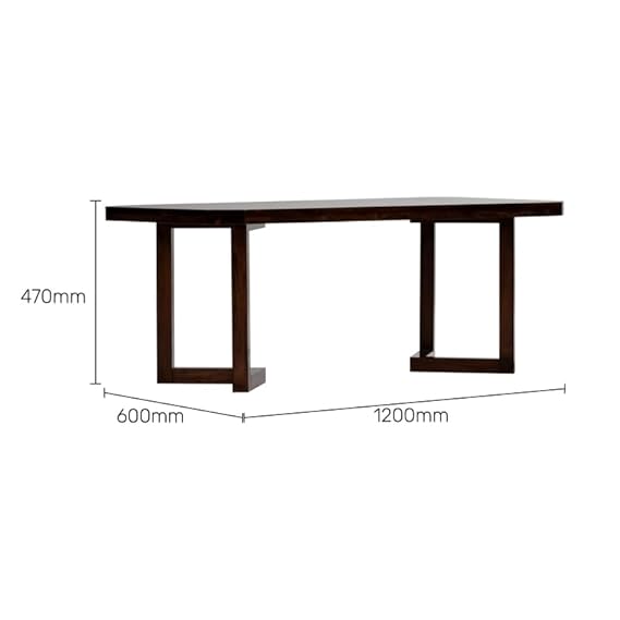 OGESTA Sheesham Wood Coffee Table with Premium Leg, Modern Living Room End Table, Walnut Finish