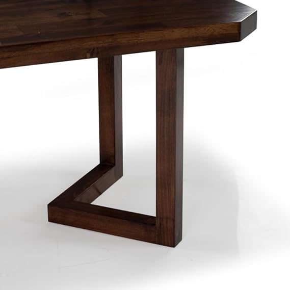 OGESTA Sheesham Wood Coffee Table with Premium Leg, Modern Living Room End Table, Walnut Finish